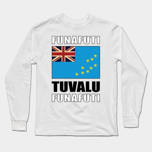 Flag of Tuvalu Long Sleeve T-Shirt by KewaleeTee